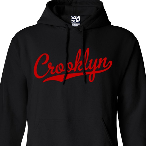 Crooklyn script sudadera con capucha sudadera Equipo De Béisbol De Cola-Todos Los Tamaños Y Colores 