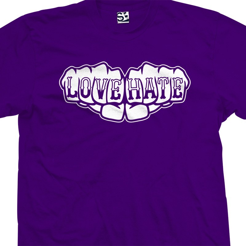 Love Hate Knuckle Tattoo T-Shirt