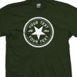 Custom Inverse Converse Style Personalized T-Shirt