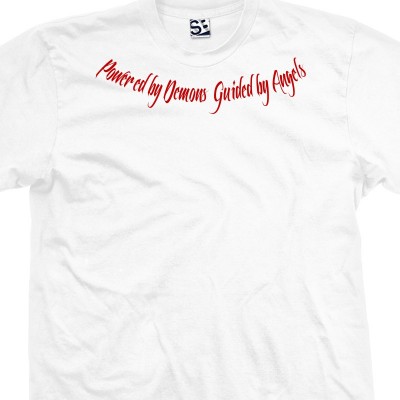 Powered by Demons Guided by Angels Tattoo T-Shirt