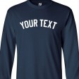 Custom Yankee Style Long Sleeve Baseball Shirt