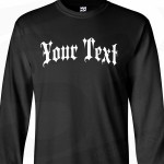 Gothic Thug Custom Long Sleeve Shirt