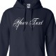 Custom Distressed Script Personalized Hoodie