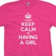 I Can't Keep Calm I'm Having a Girl T-Shirt