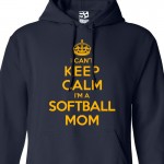 Softball Mom Can't Keep Calm Hoodie