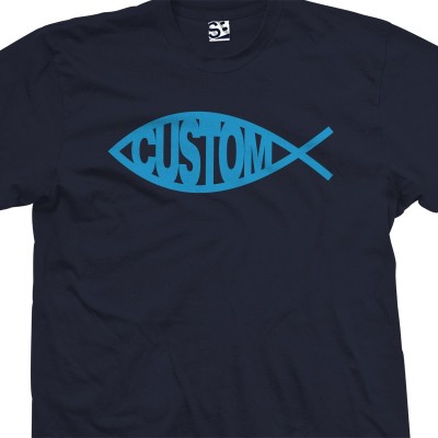 Custom Christian Ichthys Fish T-Shirt
