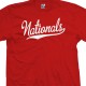 Nationals Script & Tail Baseball Team T-Shirt