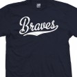 Braves Script & Tail Baseball Team T-Shirt