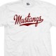 Mustangs Script & Tail School Team T-Shirt