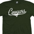 Cougars Script & Tail School Team T-Shirt