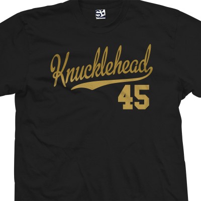 45 Knucklehead Script & Tail T-Shirt