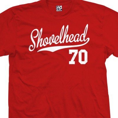 70 Shovelhead Script & Tail T-Shirt