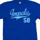 1958 Impala Script & Tail Sports T-Shirt