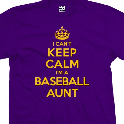 Baseball Aunt Can't Keep Calm T-Shirt