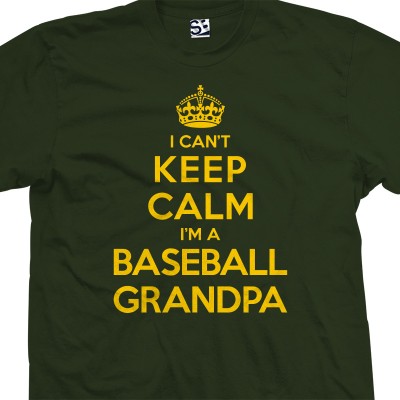 Baseball Grandpa Can't Keep Calm T-Shirt