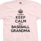 Baseball Grandma Can't Keep Calm T-Shirt