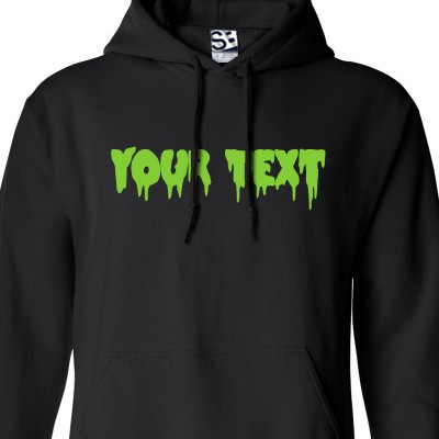 Custom Creepy Text Hoodie