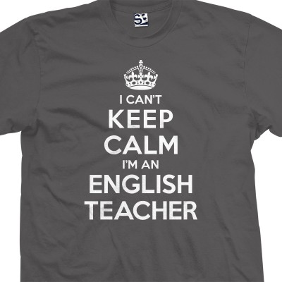 English Teacher Can't Keep Calm T-Shirt