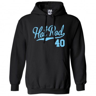 Hot Rod 40 Script Hoodie