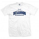 Bulldogs Baseball Top Dog White T-Shirt