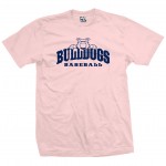 Bulldogs Baseball Top Dog Pink T-Shirt