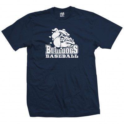 Bulldogs Baseball Big Dog Navy T-Shirt