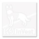 K9 Invest Classic White Sticker